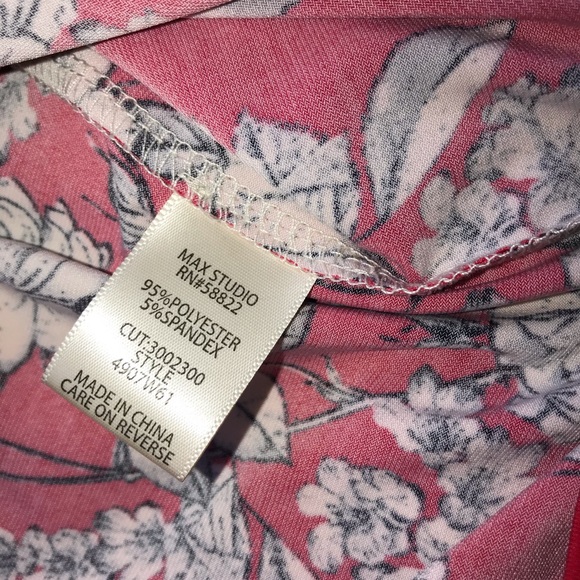 Red Floral Max Studio Dress - Picture 5 of 5